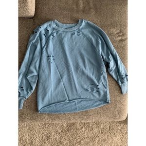 Aerie Distressed Crewneck